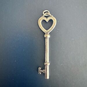 Tiffanys Heart-Shaped Vintage Key Pendant